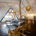 Indoor lounge with sofas and seating
