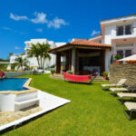 Pool and terrace with San Juan del Sur Bay beyond