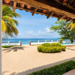 Beach and Pacific views from the property