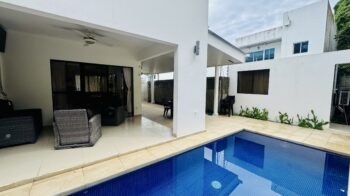 4-bedroom villa with pool in Colinas de Miramar — private pool and covered patio
