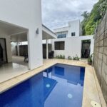 Private pool alongside the covered outdoor living area