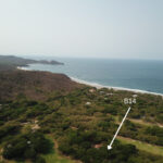 Fairway homesite at Hacienda Iguana — aerial showing the lot's position near the beach
