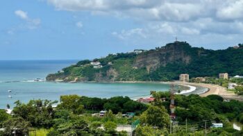 Ocean view home in Pelican Eyes — panorama over San Juan del Sur Bay from the hillside
