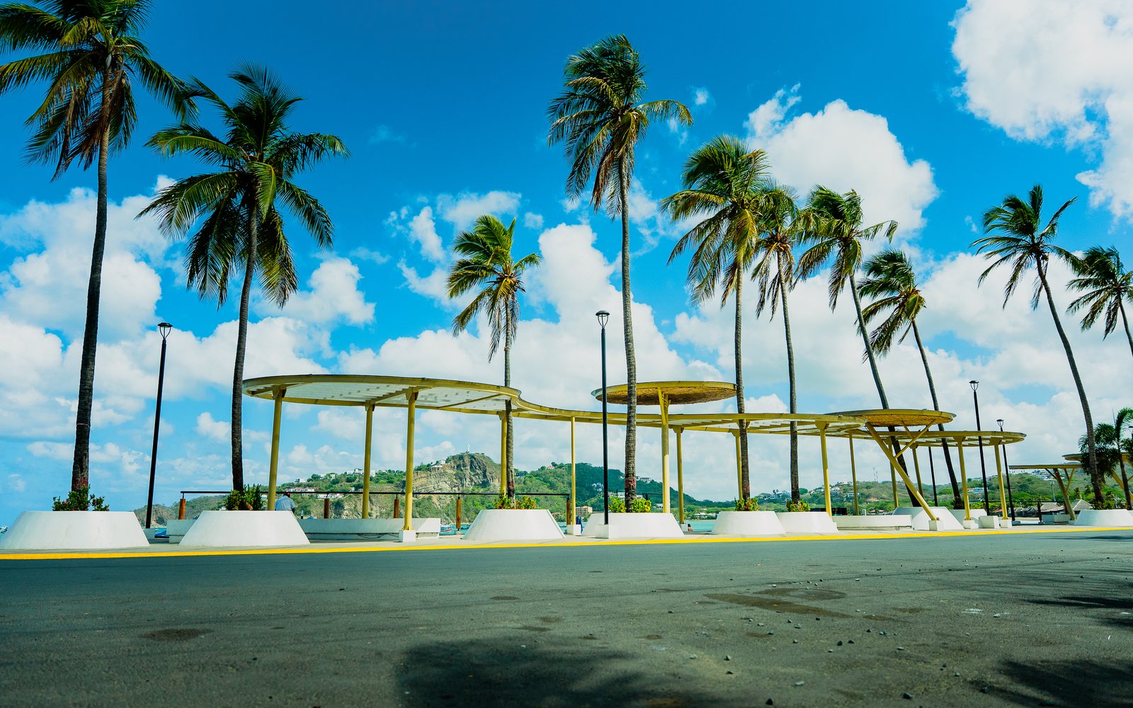 The renovated malecon promenade in San Juan del Sur, Nicaragua