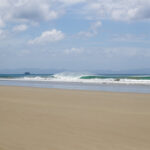 Waves rolling in at Playa Yankee