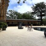 Open-air wellness patio and event space