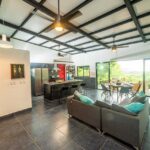 Living area with sliding doors to the terrace